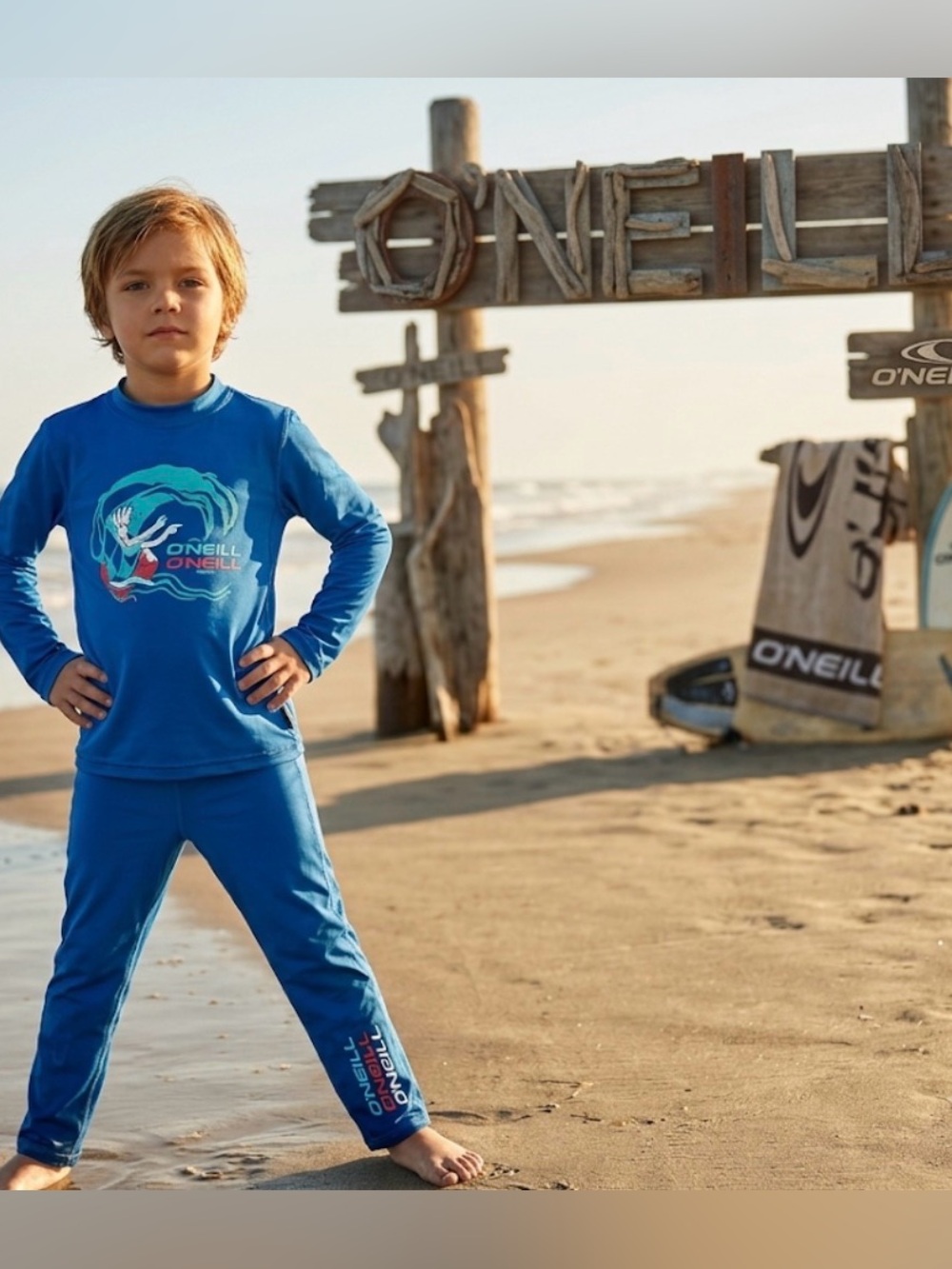 Authentic O’NEILL designer boys long sleeve 50+ UV pants sz 4 & shirt top sz 6